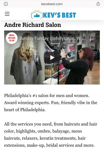 top Rated Hair Salons In Philadelphia